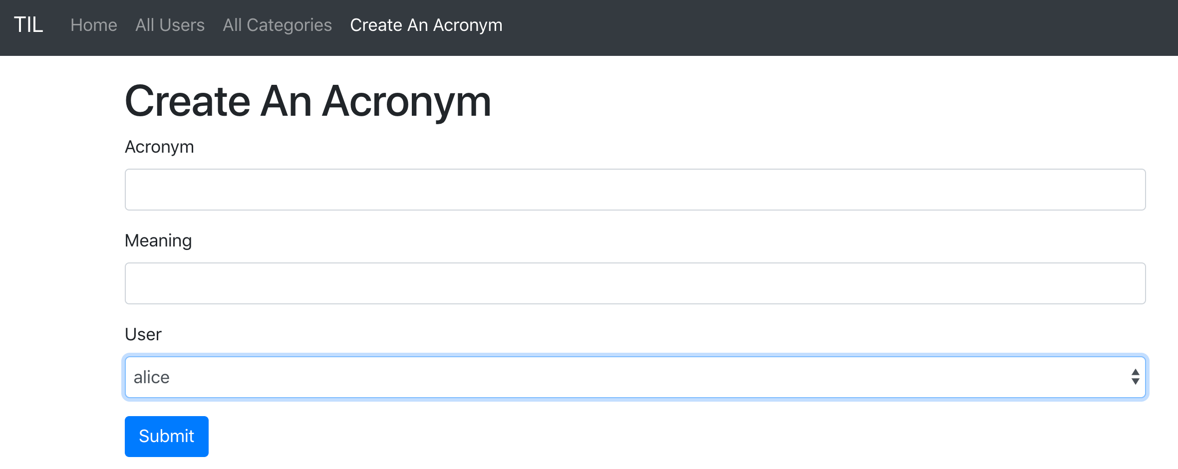 create an acronym
